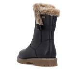 Ghete Remonte, model D9382, impermeabile, blana naturala, talpa cu crampoane retractabile, culoare neagra - Img 3