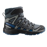 Ghete Salomon XA Pro V8 Winter, pentru iarna, impermeabile, culoare gri cu albastru - Img 2