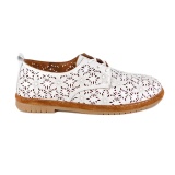 Pantofi Anna Viotti, model 203, pentru vara, culoare alba - Img 3