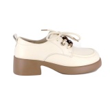 Pantofi Pass, model X49, culoare crem - Img 2