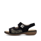 Sandale Rieker, model 65989, culoare neagra - Img 2