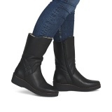 Cizme Rieker, model Y4656, imblanite, culoare neagra - Img 6