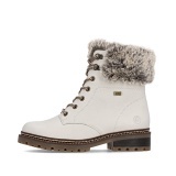 Ghete Remonte, model D0B74, impermeabile, blana naturala, talpa cu fibra din sticla, culoare crem - Img 2