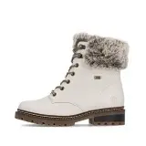 Ghete Remonte, model D0B74, impermeabile, blana naturala, talpa cu fibra din sticla, culoare crem - Img 2