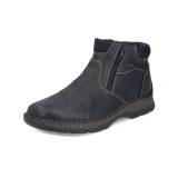 Ghete Rieker, model 05362, impermeabile, blana naturala, culoare neagra