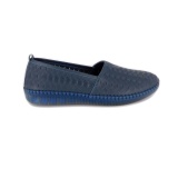 Pantofi Anna Viotti, model 861, talpa flexibila din silicon, culoare albastra - Img 3