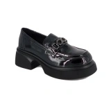Pantofi Berliner, model 2628, piele lacuita, culoare neagra