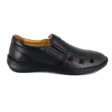 Pantofi Goretti, model 9990, culoare neagra - Img 2
