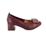 Pantofi Pass, model 11, culoare bordo - Img 2