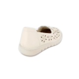 Pantofi Pass, model 2, culoare crem, talpa flexibila - Img 4