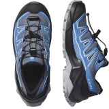 Pantofi Salomon X Ultra Junior, impermeabili, Gore-tex, culoare albastra - Img 5