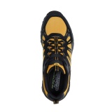 Pantofi Skechers Max Protect, hidrofobizati, talpa din cauciuc Goodyear, culoare negru cu galben - Img 3
