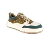 Pantofi sport Otter, model 5B, culoare alba cu maro si verde