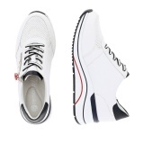 Pantofi sport Remonte, model D0T04, brant din spuma cu memorie, culoare alba - Img 3