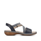 Sandale Rieker, model 65964, culoare albastra - Img 4