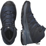 Ghete Salomon X-Ultra 360 Mid , impermeabile, Gore-tex, culoare albastra - Img 5
