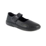 Pantofi Anna Viotti, model 7016, pentru vara, talpa flexibila din silicon, culoare neagra