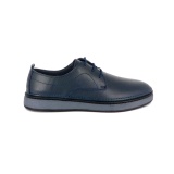 Pantofi Goretti, model 301, talpa flexibila, culoare albastru inchis - Img 2