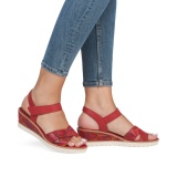 Sandale Remonte, model R6252, culoare rosie - Img 5