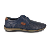 Pantofi Goretti, model 9506, culoare albastru inchis - Img 3