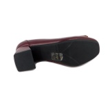 Pantofi Pass, model 11, culoare bordo - Img 4