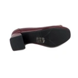 Pantofi Pass, model 11, culoare bordo - Img 4