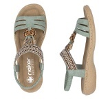 Sandale Rieker, model 61855, culoare verde - Img 3