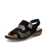 Sandale Rieker, model 65989, culoare neagra