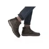 Ghete Rieker, model 05362, impermeabile, blana naturala, culoare neagra - Img 5