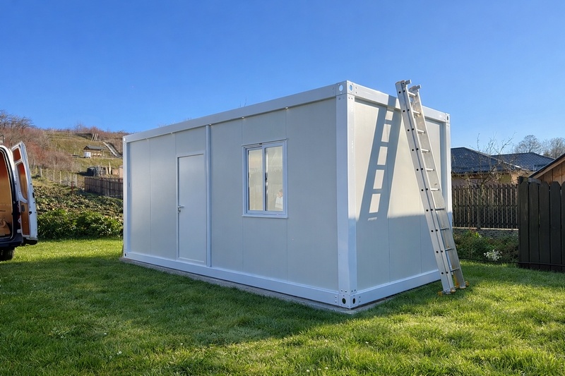 Container modular DenisNetwork pentru birou și șantier