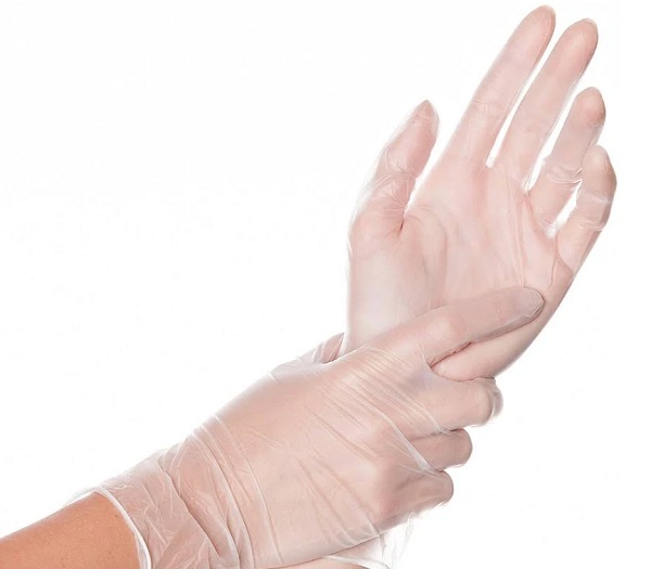Manusi protectie vinil transparente nepudrate 100 bucati