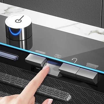 panou control chiuvetă smart bucătărie cu butoane funcții apă cascadă AlpinCool DenisNetwork