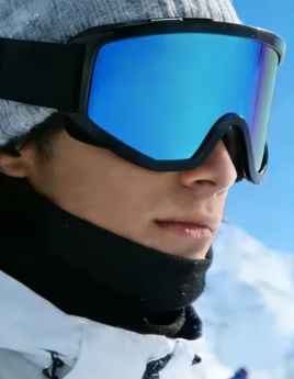 Ochelari protecție ski și motocross DenisNetwork din policarbonat PC, anti-UV, anti-vânt, bandă reglabilă, pentru ATV, snowboard și ciclism