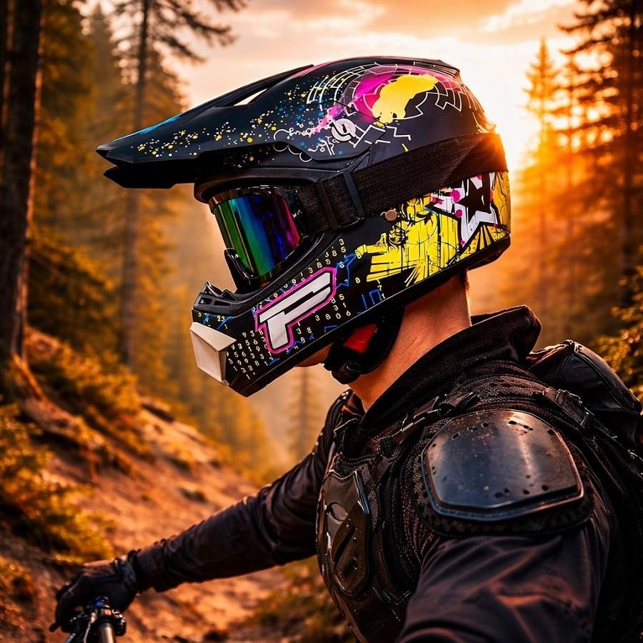 Cască Cross Rebel MX pentru Motocicletă, Dirt Bike, Mountain Bike, Enduro și ATV, XS–XL - Flytec™ detalii tehnice