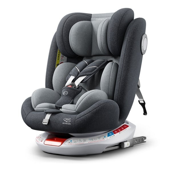 Scaun auto bebe ISOFIX rotativ 360 grade gri - Dr.Denis™