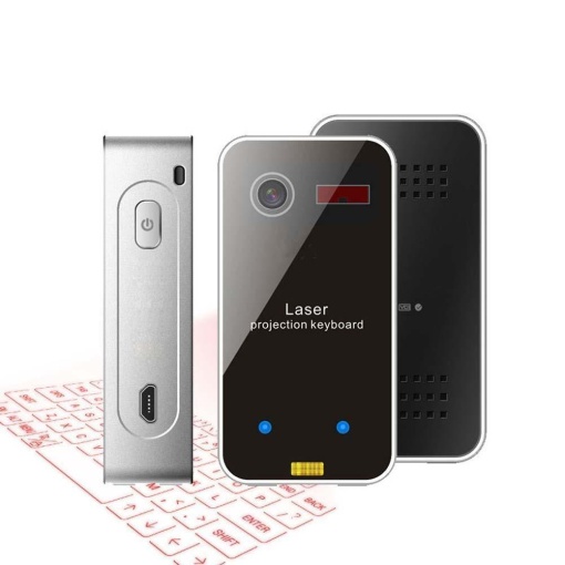 Страхотна виртуална клавиатура с лазерна проекция на клавиши / Bluetooth и USB, за мобилни устройства, таблети или смарт телевизори със собствена батерия - Img 10