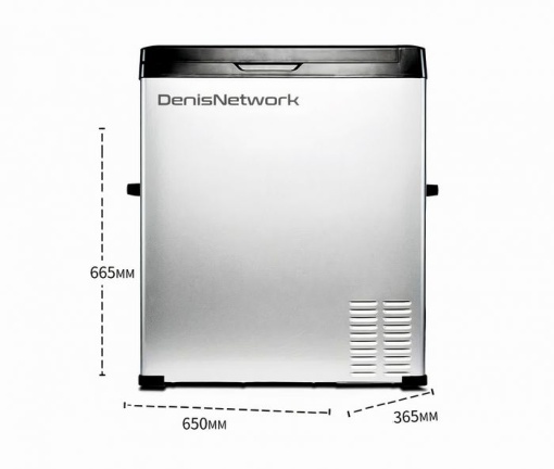 Frigider 75l auto rulotă, camion, dube 3,5t alimentare brichetă la 12-24V, baterii panou solar, rezistent la vibrații, cu compresor cu congelare -20°C