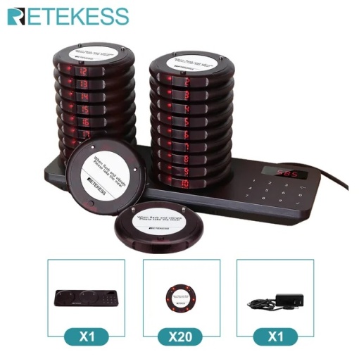 20-channel pager kit for restaurants, fast food, cafes, advanced wireless calling system - Img 5