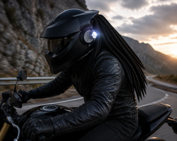 Cască Moto Predator Full Face cu Vizieră Fumurie, Ochelari de Soare Integrați, Lumină LED și Interior Detașabil pentru Motocicletă, ATV și Enduro Flytec - Img 6