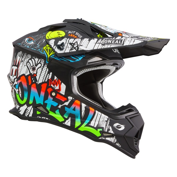Cască O'Neal 2SRS RANCID Black/White – Protecție Profesională pentru Motocross, Enduro și Off-Road - Img 2