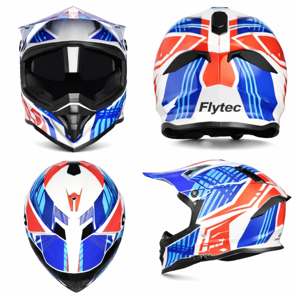 Full Face Motorcycle Helmet Eclipse Rider, Waterproof Visor, Adjustable Visor, Integrated Sunglasses Adventure / Touring/On-Road &amp; Off-Road/Enduro Bonus Gloves + Balaclava + Wall Mount - Img 3