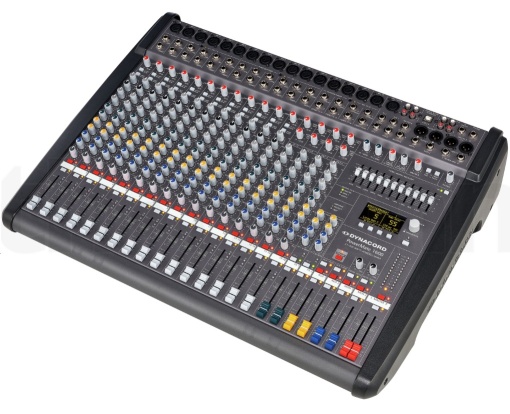 Mixer Audio Dynacord Profesional Amplificat, PowerMate 1600-3, 2X1000W, 16 Canale, Egalizator 11 benzi, Phantom power 48V
