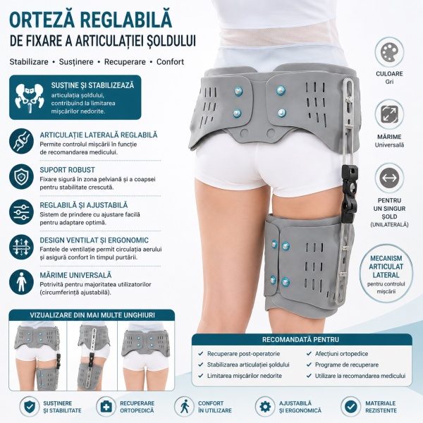 Sistem reglabil de fixare al ortezei pentru șold Dr.Denis™