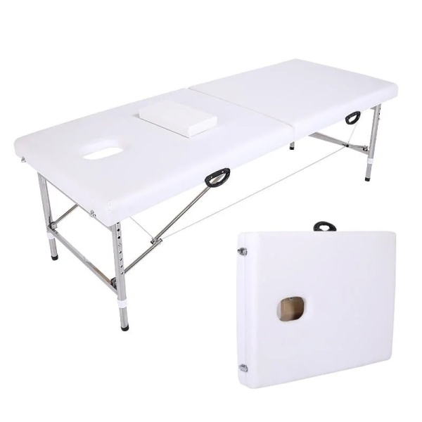 Professional Eyelash and Cosmetic Table, Portable Folding Massage Bed, Adjustable Height, Support 160 kg | Dr.Denis™ - Img 6