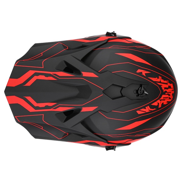 RedLine Moto Cross Helmet Set with Gloves, Goggles, Balaclava and Wall Mount for Motorcycles, Dirt Bike, Enduro, Atv, Size S, M, L, XL - Flytec - Img 2