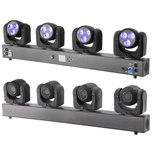 Bara de Lumini LED RGBW 4x10W Multicolor cu Display LCD, DMX si Control