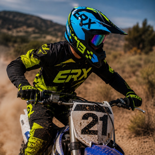 Vortex Premium Cross Helmet Set with Gloves, Goggles, Balaclava and Helmet Mount for Motorcycles, Enduro, ATV and Dirt Bike - Flytec™ - Img 4