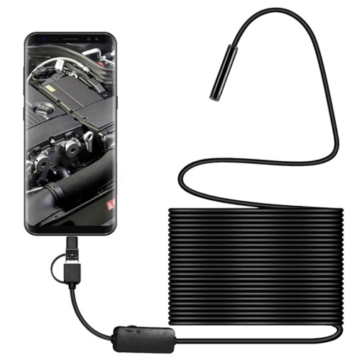 Cameră endoscopică impermeabilă cu lungime cablu 10m, 8mm - USB