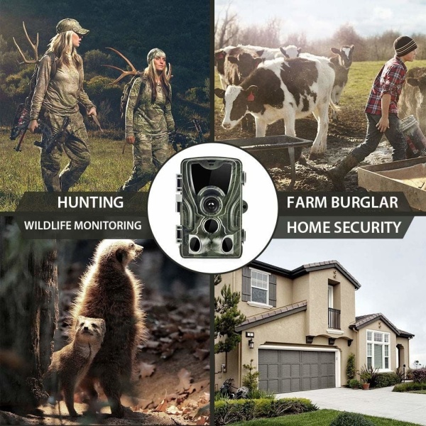 Hidden camera for hunting, wildlife, property surveillance, forests, isolated spaces, SD card, display - Img 12