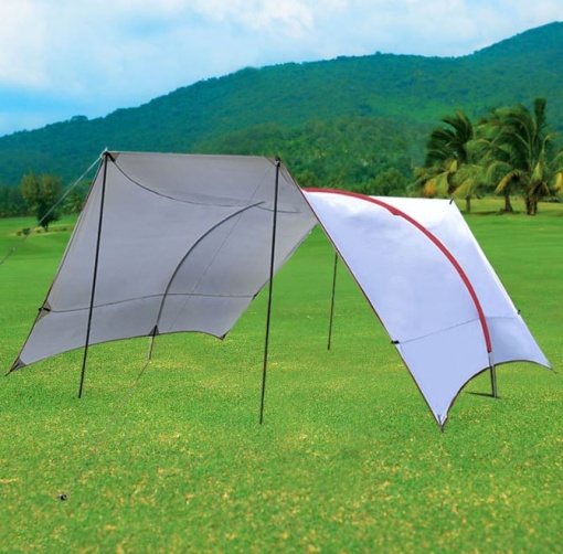 Pavilion umbrar pentru grădină/camping, 600 x 380, cort minunat conferă protecție optimă împotriva soarelui la petreceri, întâlniri, grătare